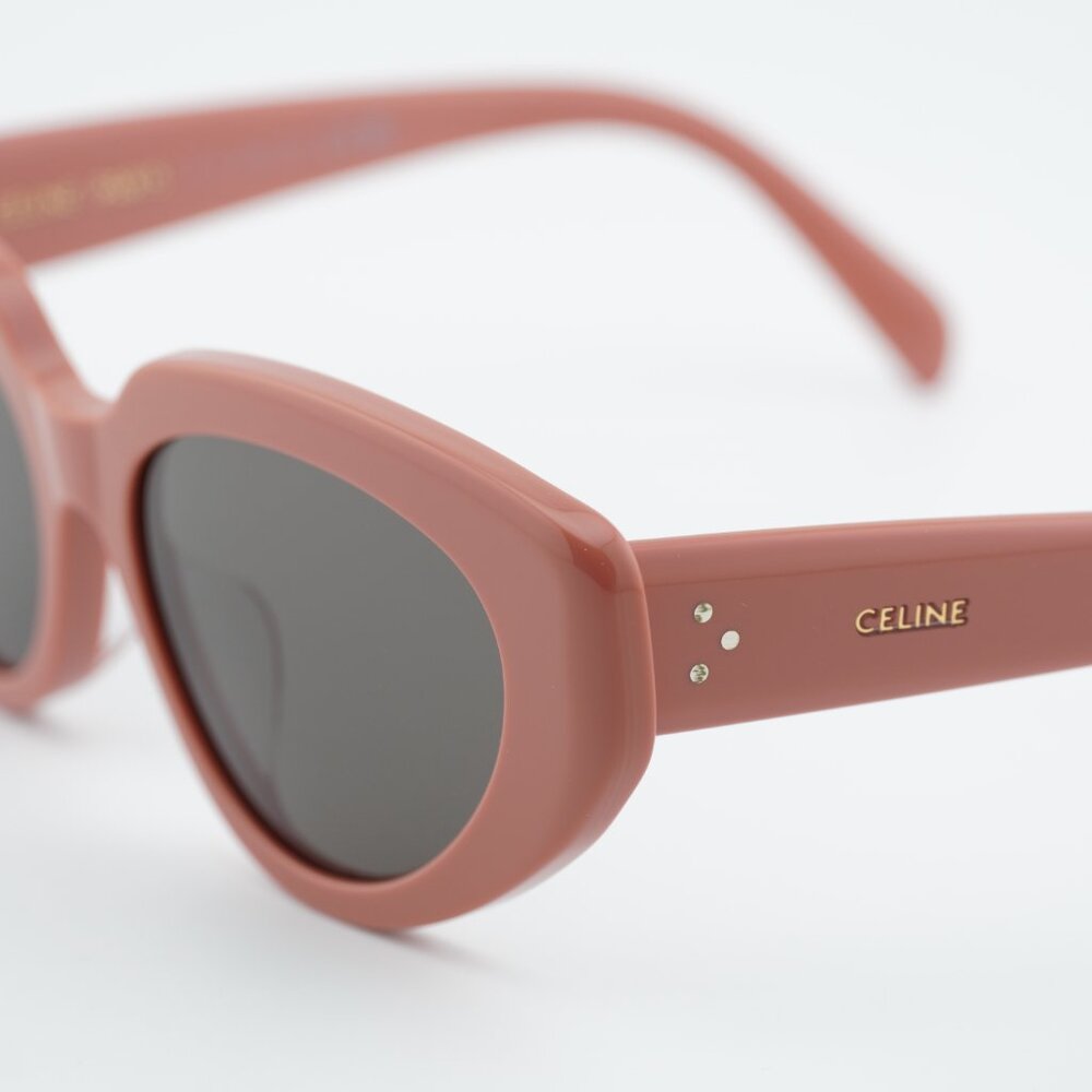 Celine CL40286F 72A Sunglasses Pink Cat Eye Frame, Smoke Lenses - Picture 2 of 10